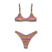 Seashell Bikini Set Lycra Patroon Me-Fui , Multicolor , Dames