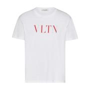 Witte T-shirts Polos voor mannen Valentino Garavani , White , Heren