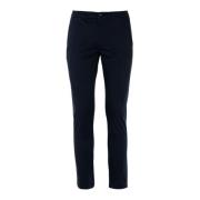 Slim Chino Katoenen Broek Navy Blauw Liu Jo , Blue , Heren