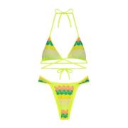 Bikini Triangolo E Slip Fisso Ethos F**k , Multicolor , Dames