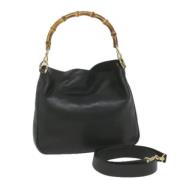 Pre-owned Leather gucci-bags Gucci Vintage , Black , Dames