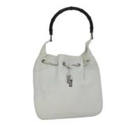 Pre-owned Leather gucci-bags Gucci Vintage , White , Dames