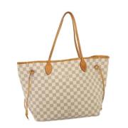 Pre-owned Canvas totes Louis Vuitton Vintage , White , Dames