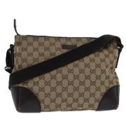 Pre-owned Canvas gucci-bags Gucci Vintage , Beige , Heren