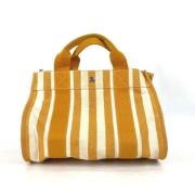 Pre-owned Fabric handbags Hermès Vintage , Orange , Dames