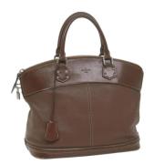 Pre-owned Leather handbags Louis Vuitton Vintage , Brown , Dames