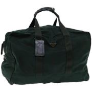 Pre-owned Nylon travel-bags Prada Vintage , Green , Dames