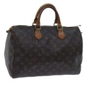 Pre-owned Canvas handbags Louis Vuitton Vintage , Brown , Dames