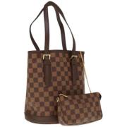 Pre-owned Canvas louis-vuitton-bags Louis Vuitton Vintage , Brown , Da...