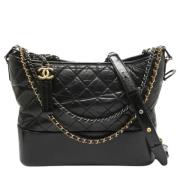 Pre-owned Leather handbags Chanel Vintage , Black , Dames