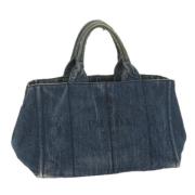 Pre-owned Canvas handbags Prada Vintage , Blue , Dames