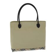 Pre-owned Nylon handbags Burberry Vintage , Beige , Dames