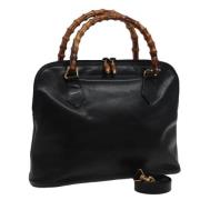 Pre-owned Leather gucci-bags Gucci Vintage , Black , Dames