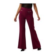 Paarse Elegante Pantalon Twinset , Purple , Dames