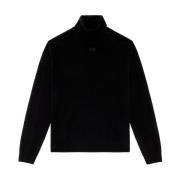 Zwarte Sweatshirt Aw24 Herenmode Diesel , Black , Heren