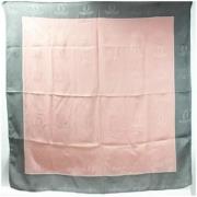 Pre-owned Silk scarves Cartier Vintage , Pink , Dames