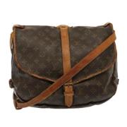 Pre-owned Canvas louis-vuitton-bags Louis Vuitton Vintage , Brown , Da...