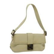 Pre-owned Canvas shoulder-bags Salvatore Ferragamo Pre-owned , Beige ,...