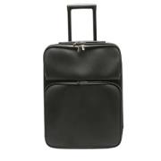 Pre-owned Leather travel-bags Louis Vuitton Vintage , Black , Heren