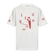 T-shirt met logo Iceberg , White , Heren