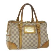 Pre-owned Canvas handbags Louis Vuitton Vintage , White , Dames