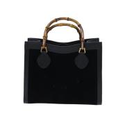 Pre-owned Suede handbags Gucci Vintage , Black , Dames