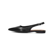 Zwart Leren Slingbacks Hermine 101 Vagabond Shoemakers , Black , Dames