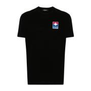 Stijlvolle Heren T-shirts & Polos Collectie Dsquared2 , Black , Heren