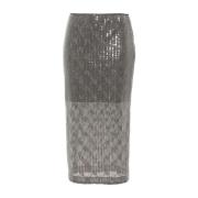 Pailletontwerp Zilveren Rok Liu Jo , Gray , Dames