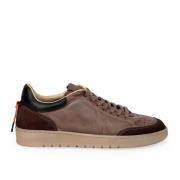 Bruin Leren Casual Schoen Barracuda , Brown , Heren