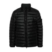 Zwarte Parka Jas voor Mannen Stone Island , Black , Heren