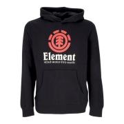 Zwarte Verticale Hoodie met Kangoeroezak Element , Black , Heren