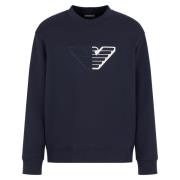 Blauwe Sweater Collectie Emporio Armani , Blue , Heren