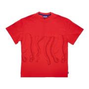 Tentakels Logo Rood T-shirt Mannen Octopus , Red , Heren