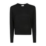 Zwarte Sweatshirt Aw24 Damesmode Allude , Black , Dames