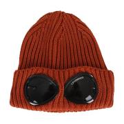 Merino Wool Goggle Beanie C.p. Company , Orange , Heren