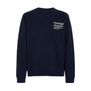 Logo Sweatshirt - Bedrukte Ronde Hals Lange Mouw Tommy Jeans , Blue , ...