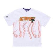 Athletic Tee Wit T-shirt Octopus Octopus , White , Heren