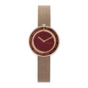 Rose Gold Bangle Watch Pierre Cardin , Pink , Dames