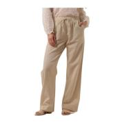 Beige Linnen Wijde Broek Neo Noir , Beige , Dames