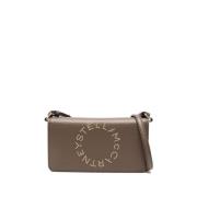 Bruine Faux Leren Schoudertas Stella McCartney , Brown , Dames