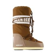 Bruin Synthetische Icoon Laarzen Moon Boot , Brown , Dames