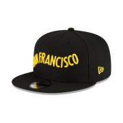 NBA ALT Cap - Zwart Patched Logo New Era , Black , Heren