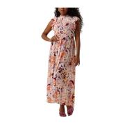 Elegante Witte Maxi Jurk Y.a.s , Multicolor , Dames