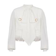 Wit dameskleding Aw24 Balmain , White , Dames