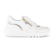 Witte Leren Sneakers Klassieke Herinterpretatie Gabor , White , Dames