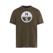 Korte Mouw T-shirt North Sails , Green , Heren