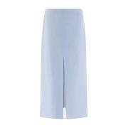 Heldere Blauwe Shorts voor Vrouwen Aw24 Salvatore Ferragamo , Blue , D...