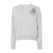 Grijze Sweatshirt Aw24 Dameskleding Brunello Cucinelli , Gray , Dames