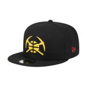 NBA ALT Pet - Zwart Patched Logo New Era , Black , Heren